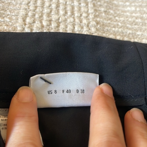 EUC Akris punto black wool straight leg pants, size 8 - Picture 4 of 5